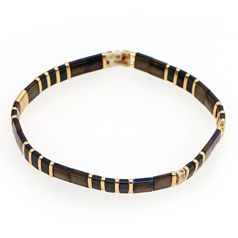 Regalo De Pulsera De Cuentas Tila Para La Fashionista - soufeeles