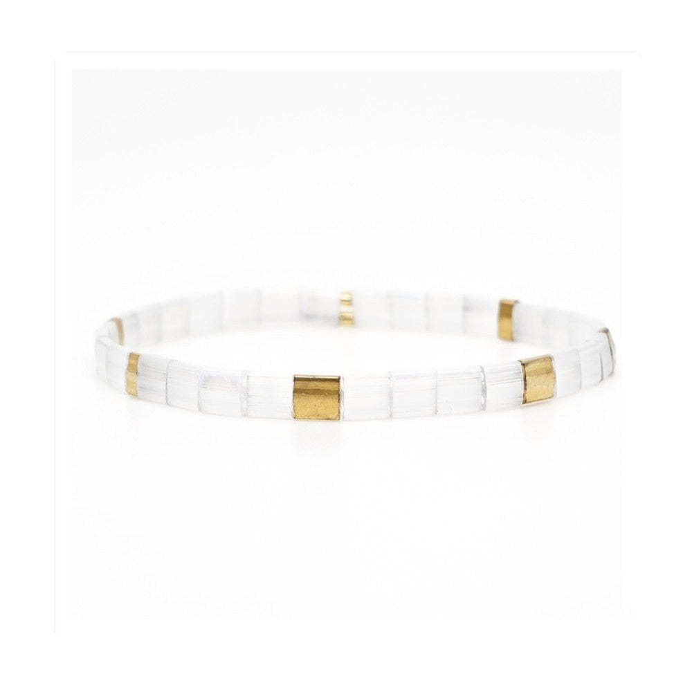 Regalo De Pulsera De Cuentas Tila Para La Fashionista - soufeeles