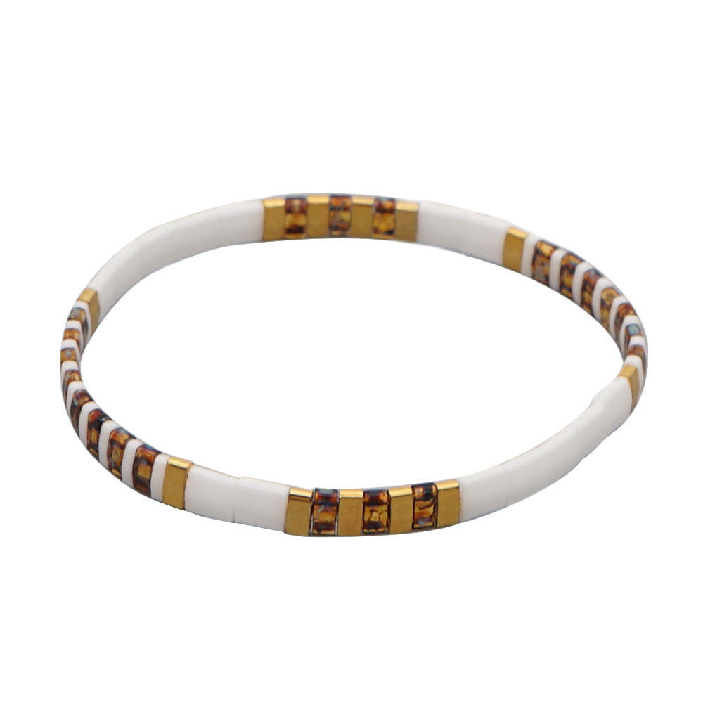 Pulsera De Cuentas Rosa Tila, Regalo De Caramelo Para Muñeca Para Ella - soufeeles