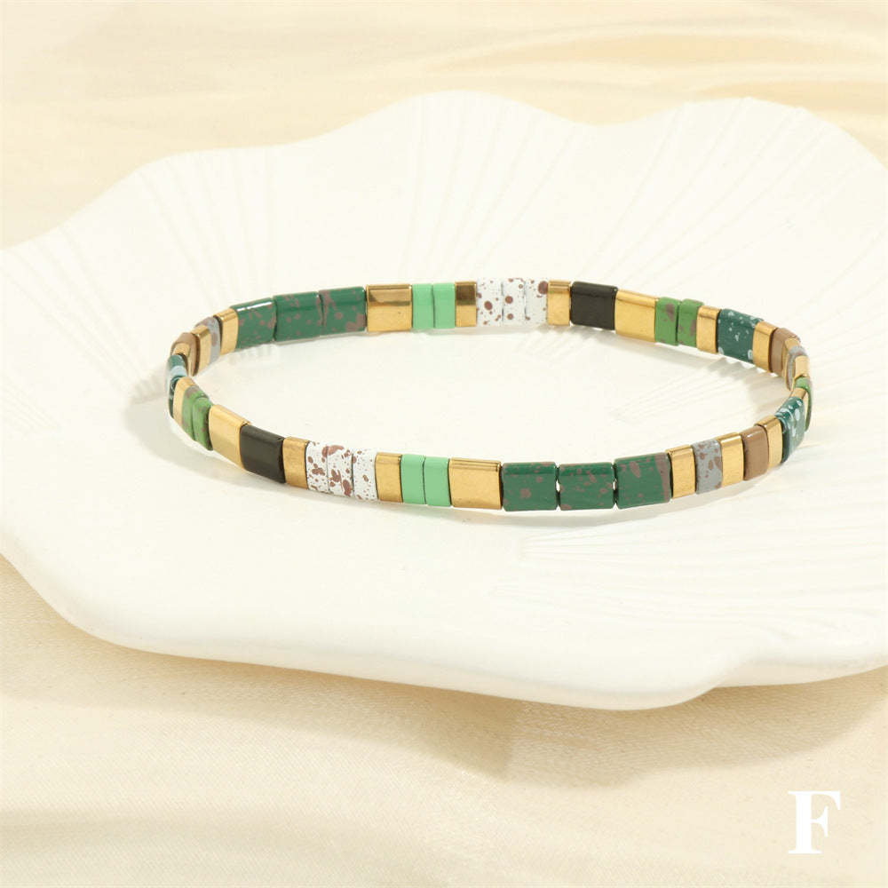 Pulsera De Cuentas Tila Regalo De Moda Vintage Para Un Ser Querido - soufeeles