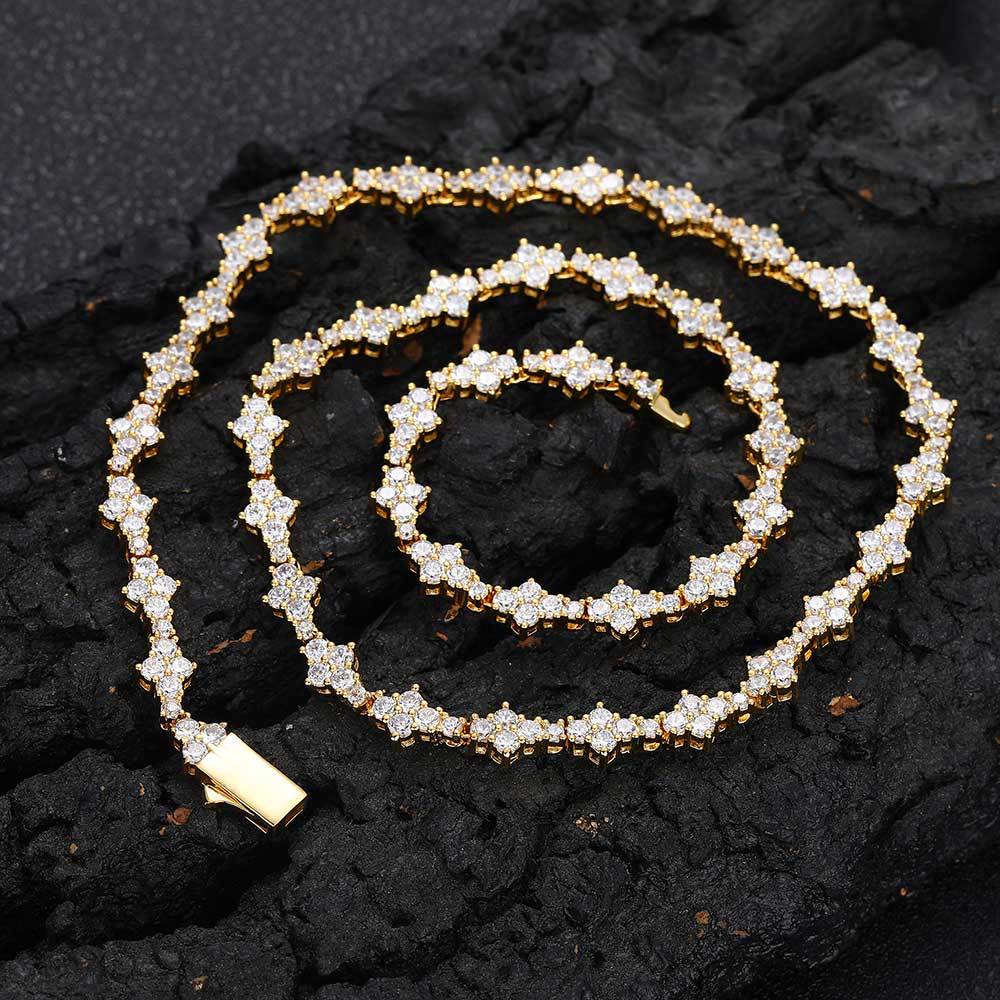 Collar Tenis Zirconia Moda Estilo Hip Hop - soufeeles