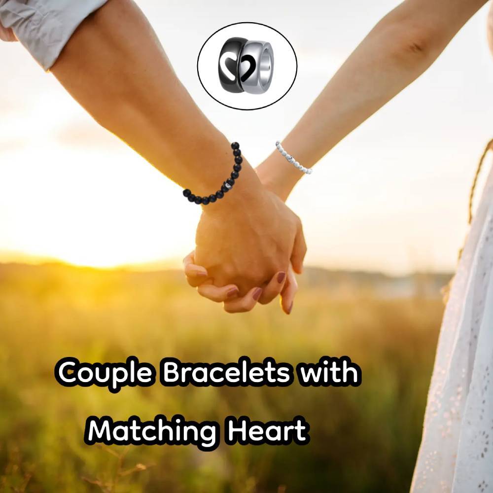 Pulseras De Anillo De Pareja A Juego Regalos Para Amantes - soufeeles