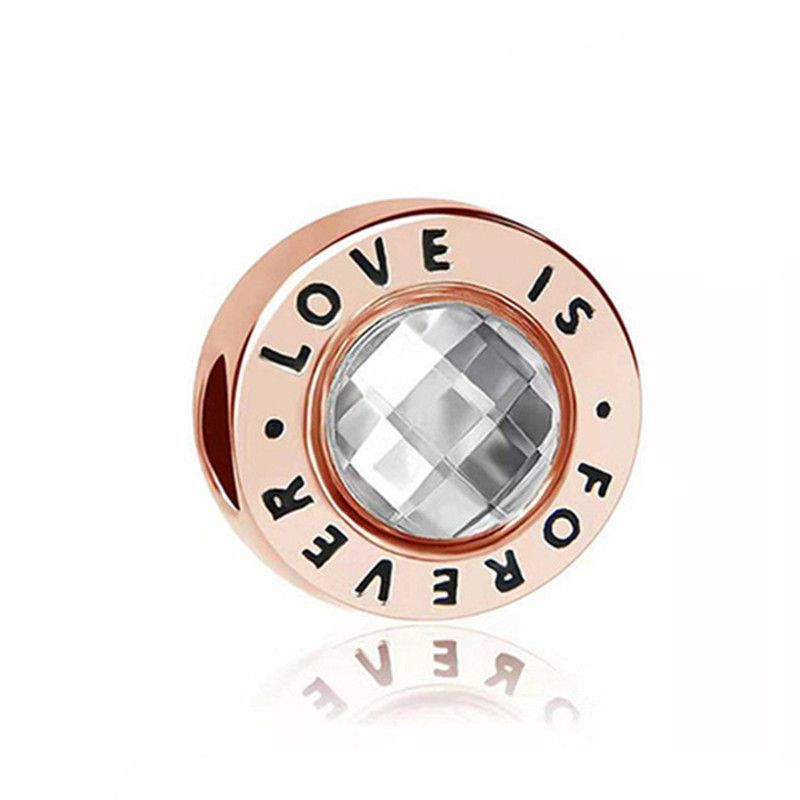 Charm Love Is Forever Para Pulseras Regalo Para Ella - soufeeles