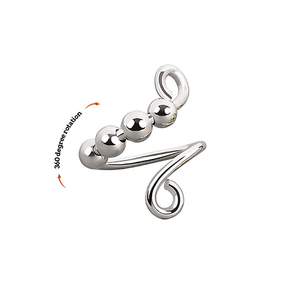 Anillo De Ansiedad Ajustable Alivio De La Ansiedad Anillo De Descompresión Joyería Regalo Para Ella - soufeeles