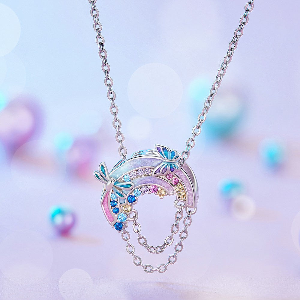 ciondolo fantasia arcobaleno in argento sterling 925 xs1995