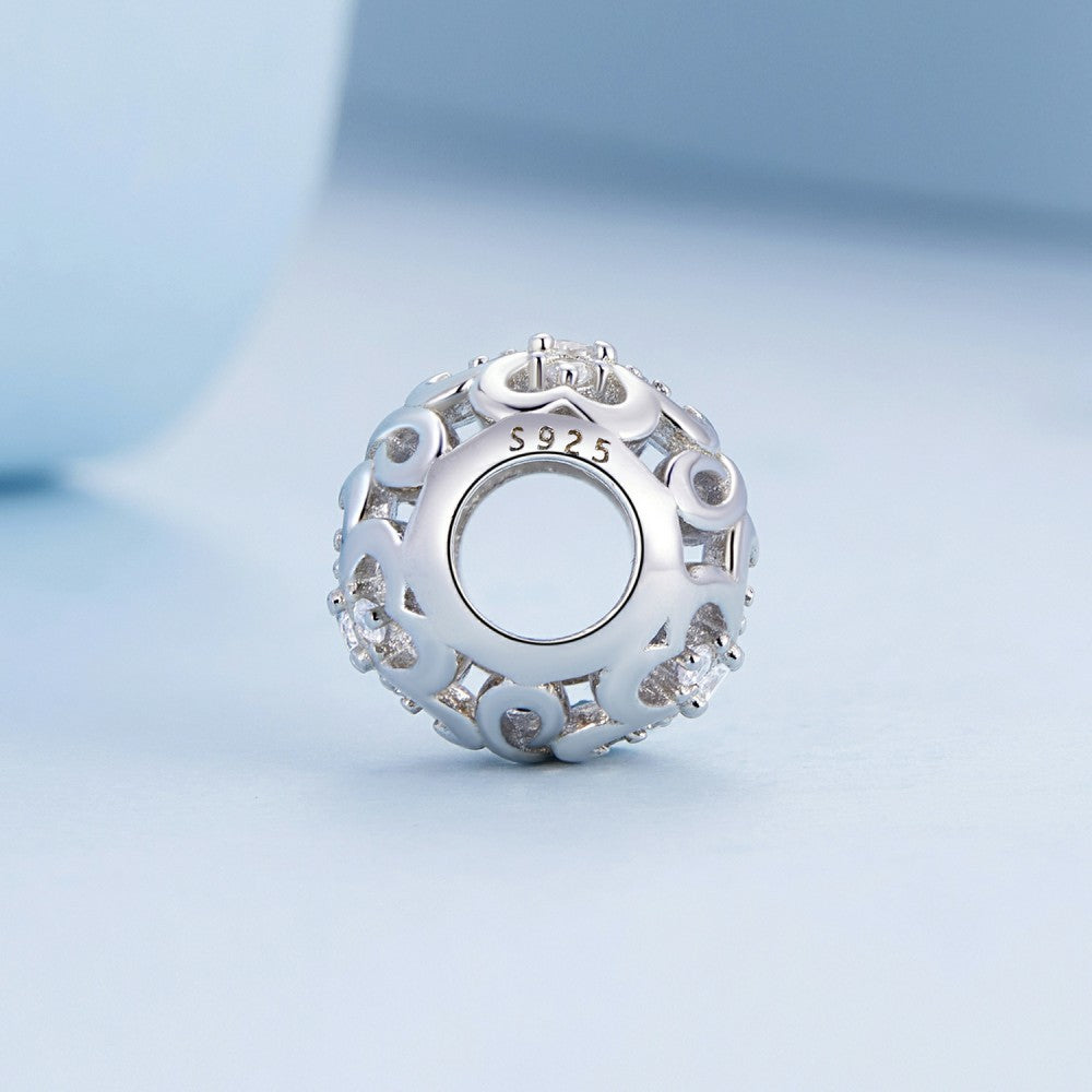 ciondolo sferico cuore infinito in argento sterling 925 xs2189