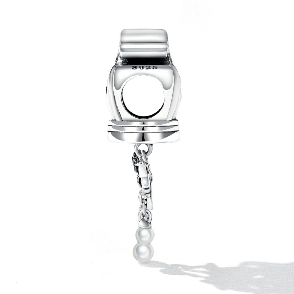 bow crown charm 925 sterling silver xs2241