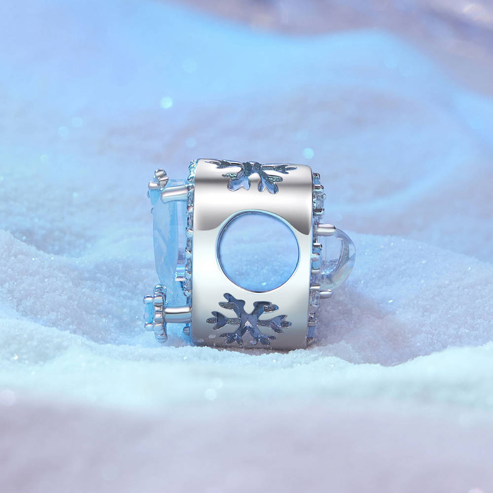 Charm Amor Hielo Y Nieve Plata Regalos De Navidad - soufeeles