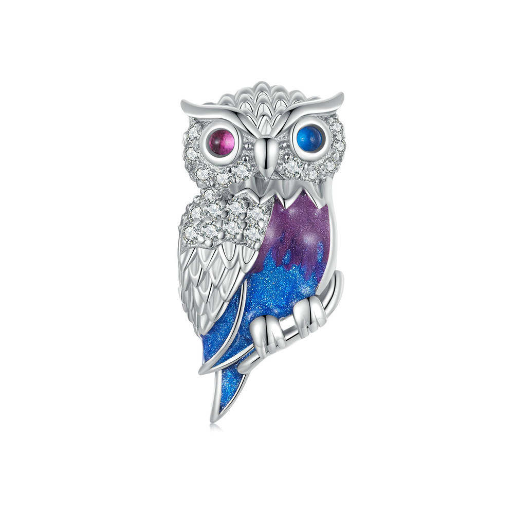 Charm Búho Mágico Plata Regalos De Navidad - soufeeles