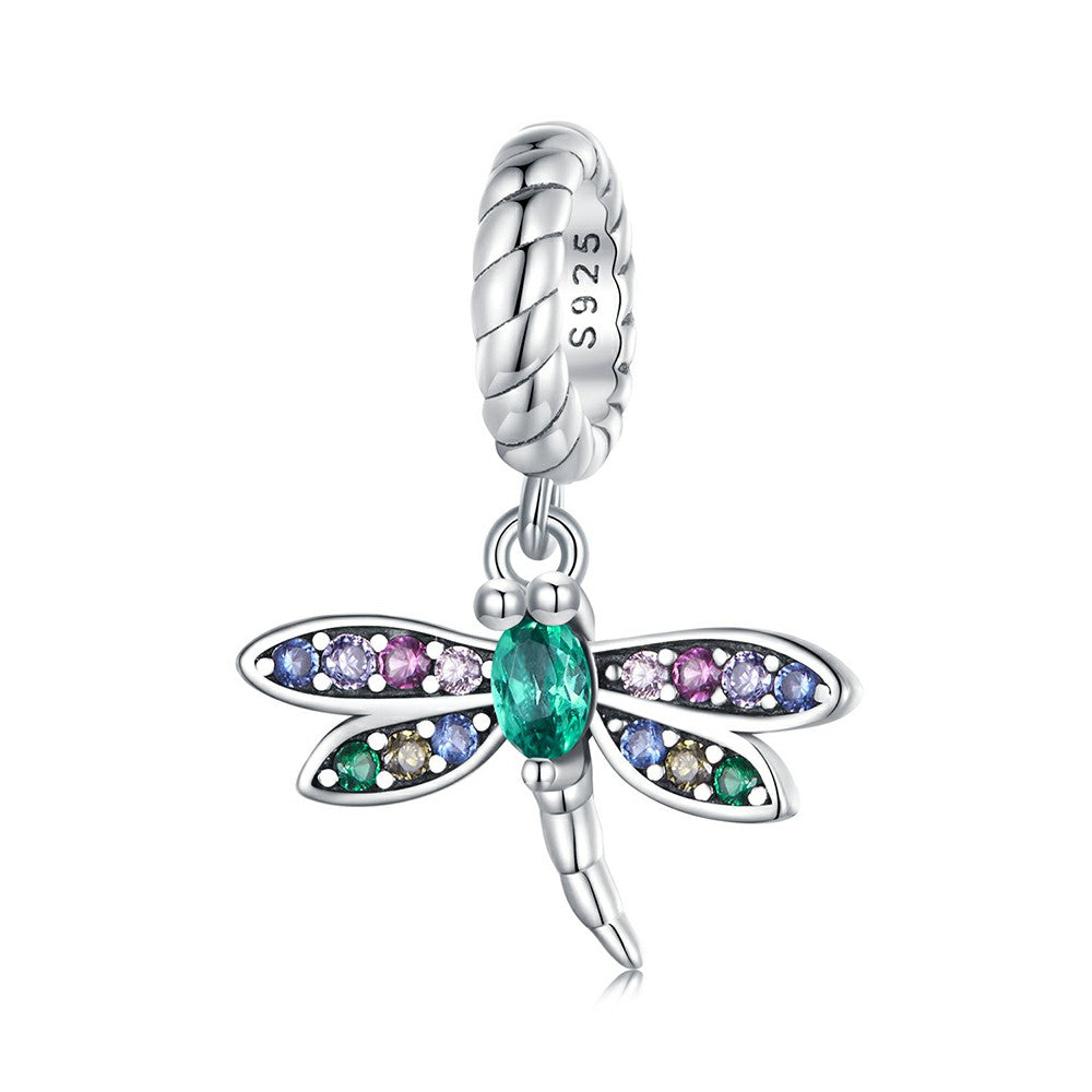 dragonfly dangle charm 925 sterling silver yb2278