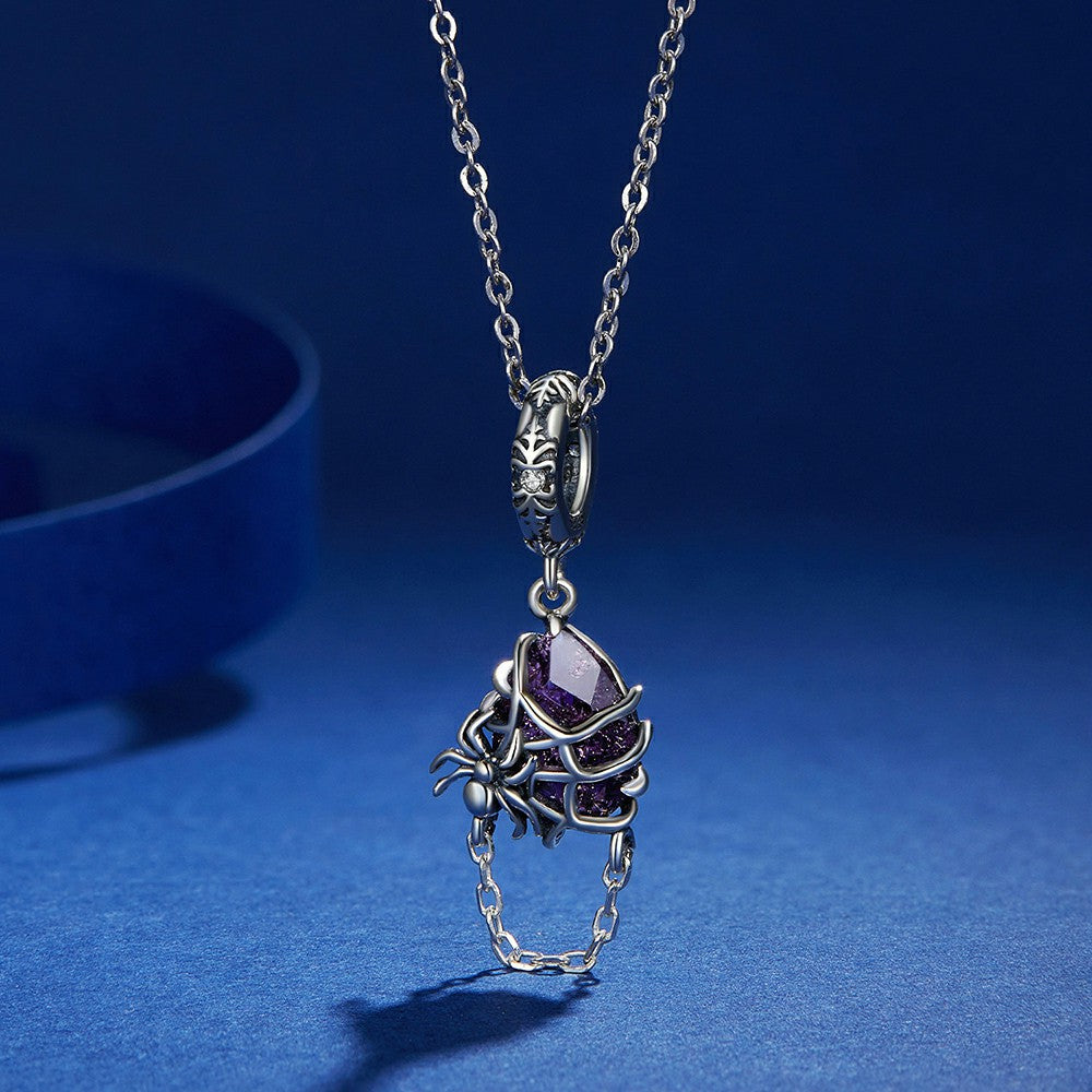 ciondolo pendente ragno in argento sterling 925 yb2312