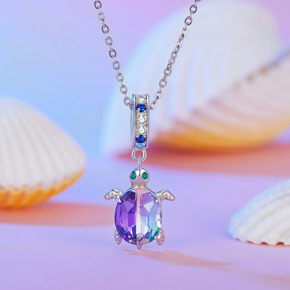 delicato ciondolo tartaruga in argento sterling 925 yb2342
