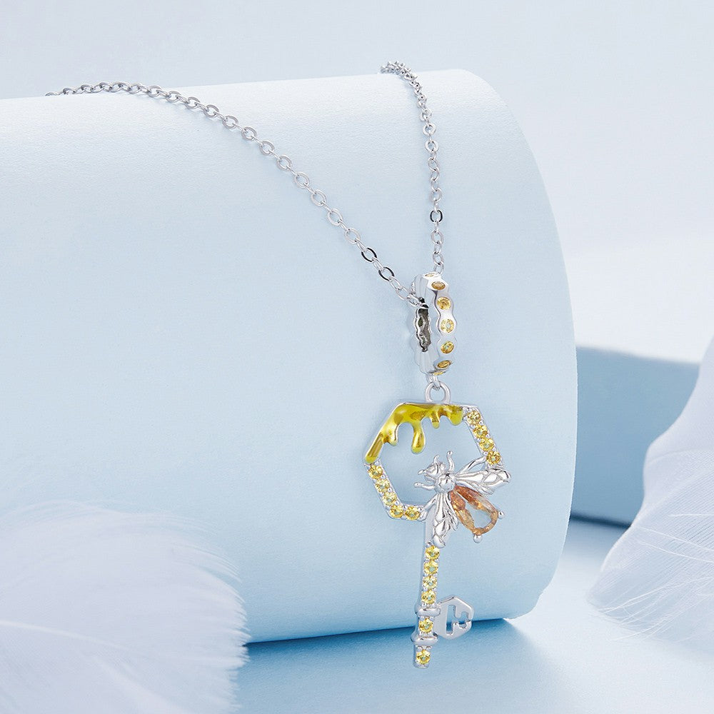 Ciondolo pendente chiave alveare in argento sterling 925 yb2349