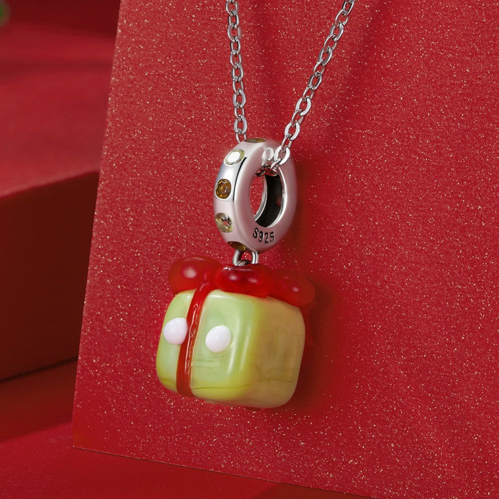 ciondolo regalo di Natale in argento sterling 925 yb2418