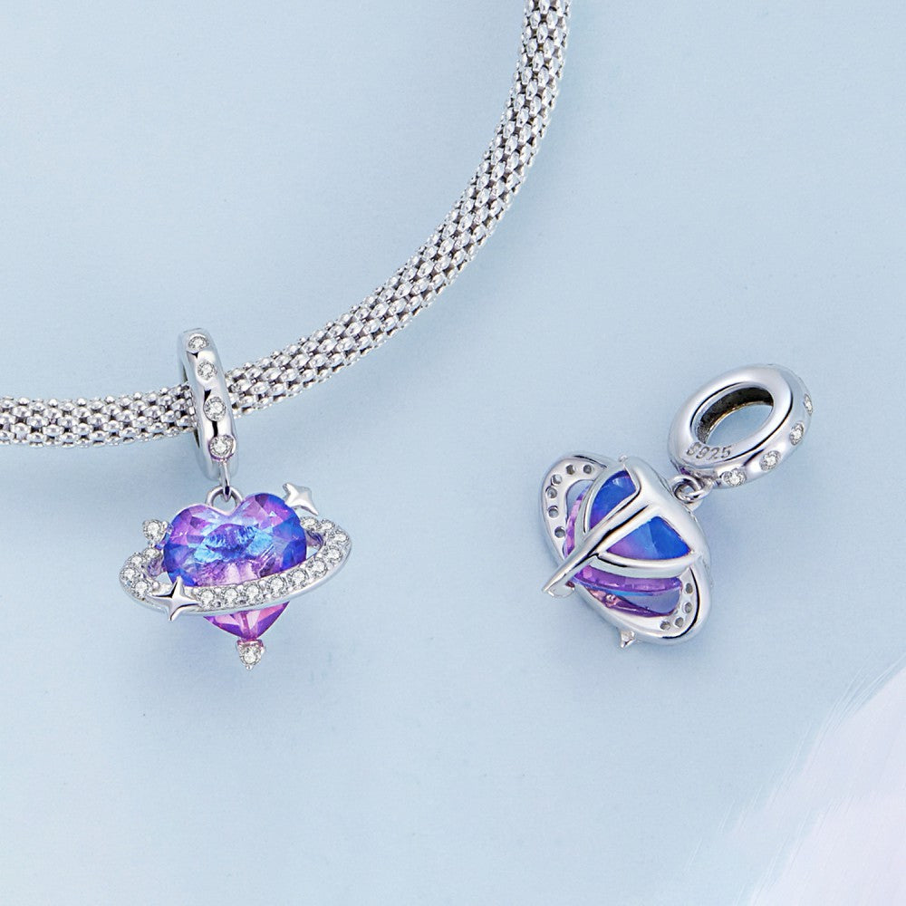 Ciondolo pendente pianeta ragazza in argento sterling 925 yb2452
