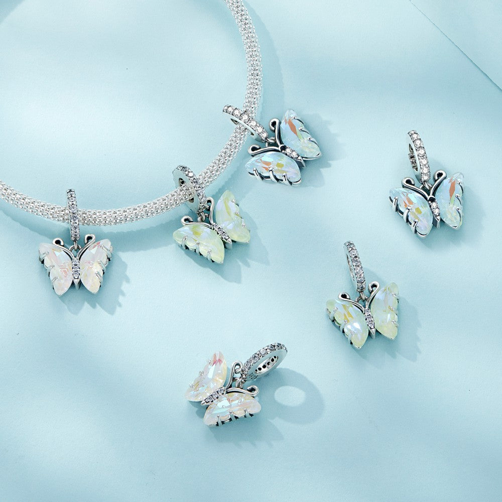 ciondolo pendente farfalla aurora in argento sterling 925 yb2486