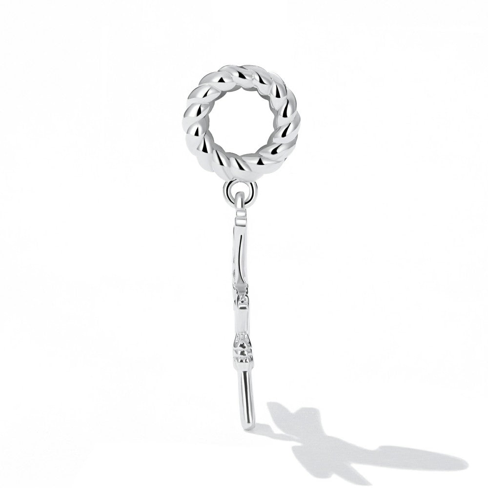 Ciondolo pendente chiave libellula in argento sterling 925 yb2521