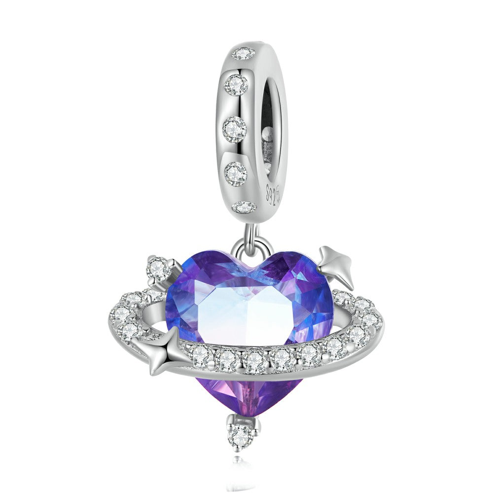 Ciondolo pendente pianeta ragazza in argento sterling 925 yb2452