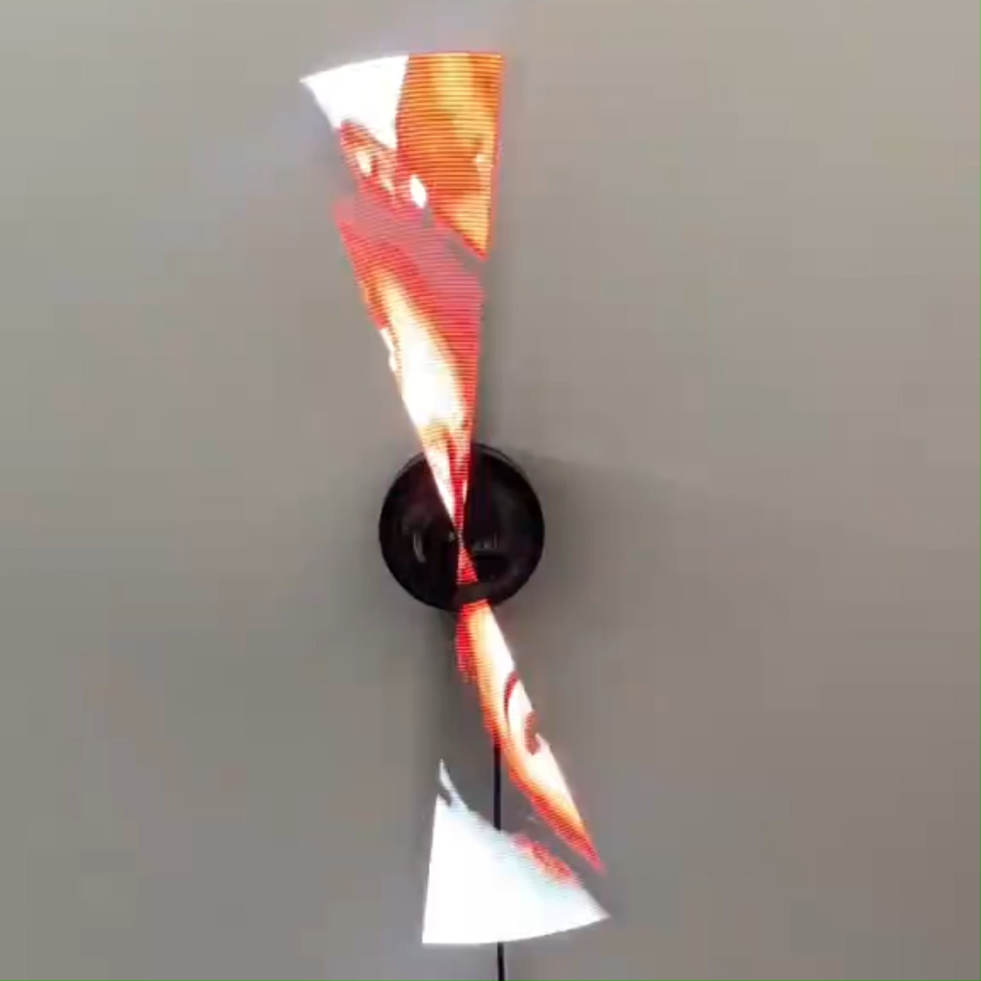 Ventilador Led Holográfico 3d Con Pantalla Hd, Ideal Para Decoración Del Hogar Y A Simple Vista.