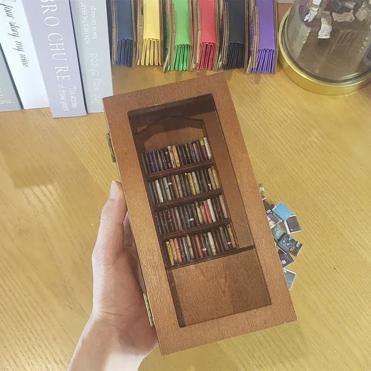 Edición Ansiedad Librería Libro Amante Regalo Miniatura Librería Estudio Decoración Mejor Amigo Regalo Biblioteca Booktok - soufeeles