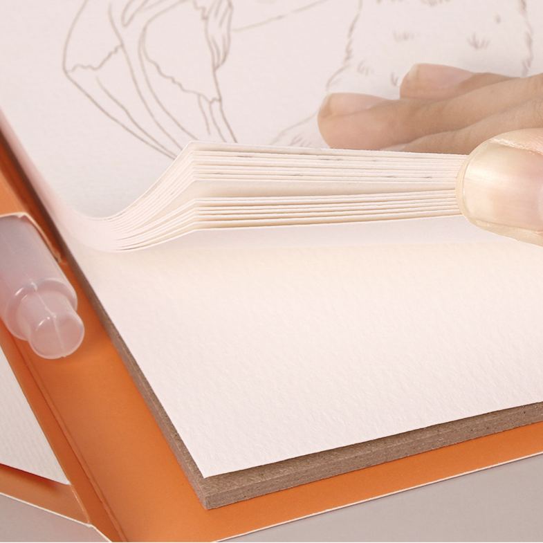Cuaderno De Acuarela De 16 Hojas Con Juego De Pinturas Gratuito. Dile Adiós A La Ansiedad Y Despierta Tu Talento Artístico. - soufeeles