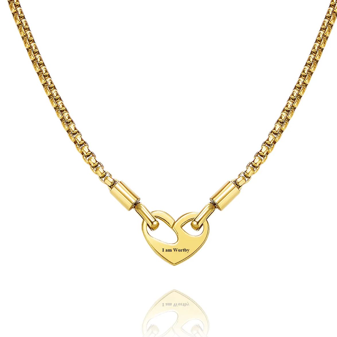 Collar Con Texto Personalizado Y Colgante De Amor De Doble Cara, Regalo Para Ella - soufeeles