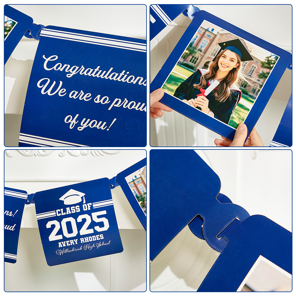Banner Fotográfico De Graduación Personalizado. Ideas De Regalos De Graduación Para Amigos. - soufeeles
