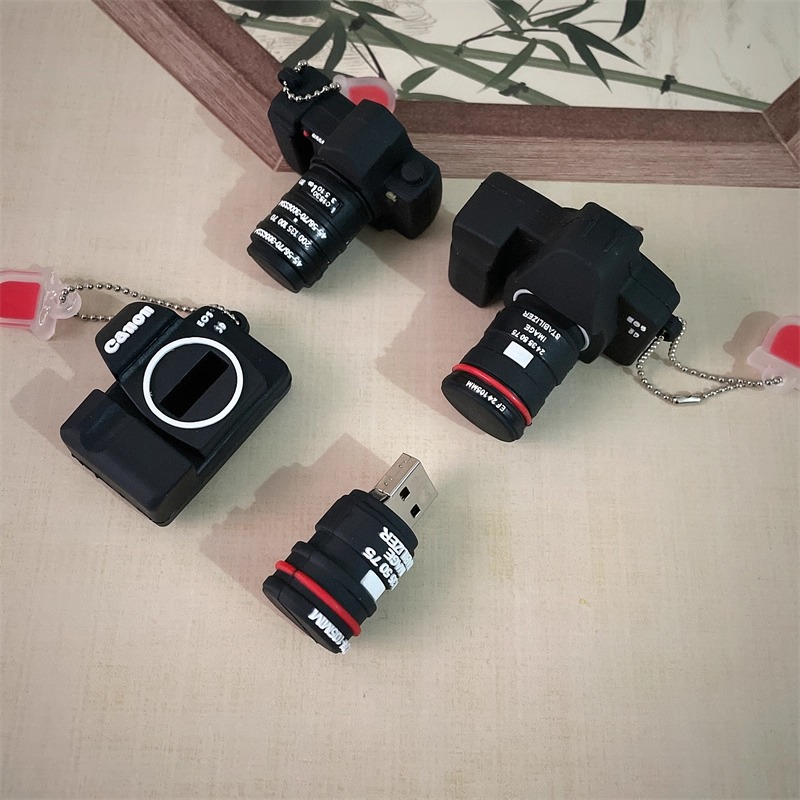 Memoria Usb Con Forma De Cámara, Diseño Creativo De Dibujos Animados, 128 G, Regalo Para Amantes De La Fotografía. - soufeeles