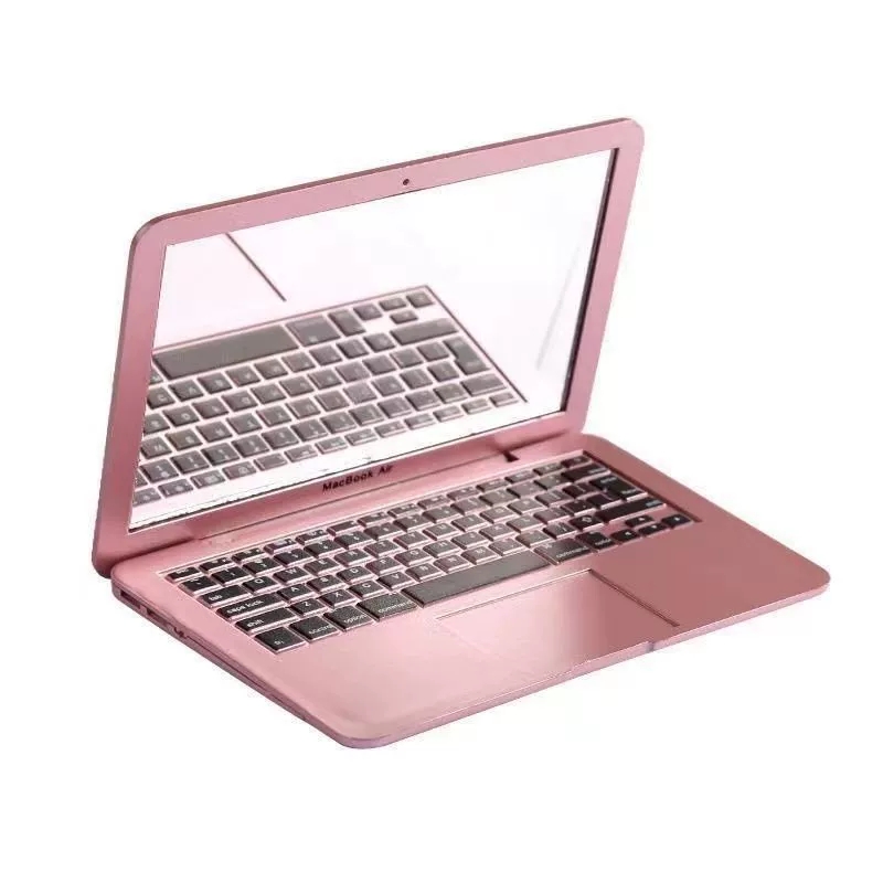 Mini espejo compacto para ordenador portátil, espejo de maquillaje plegable creativo, bonito regalo para niñas y amigos - soufeeles