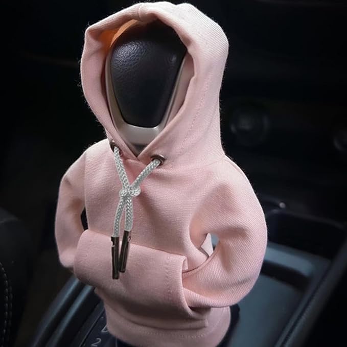 Sweat À Capuche Pour Levier De Vitesse De Voiture, Mini Sweat À Capuche Humoristique Pour Voiture, Housse De Pommeau De Levier De Vitesse Universelle Chaude Pour L'hiver, Accessoire De Décoration Intérieure Automobile (cadeau) - soufeelfr