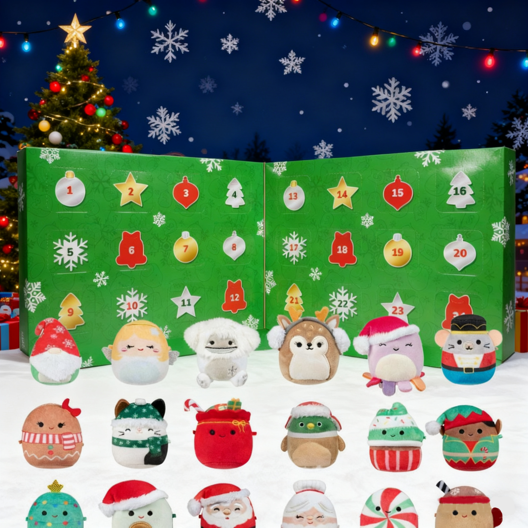 Calendrier De L'avent 2025 Pour Enfants Avec 24 Mini-poupées, Jouets En Peluche Ou En Pvc, Cadeau Pour Enfants - soufeelfr