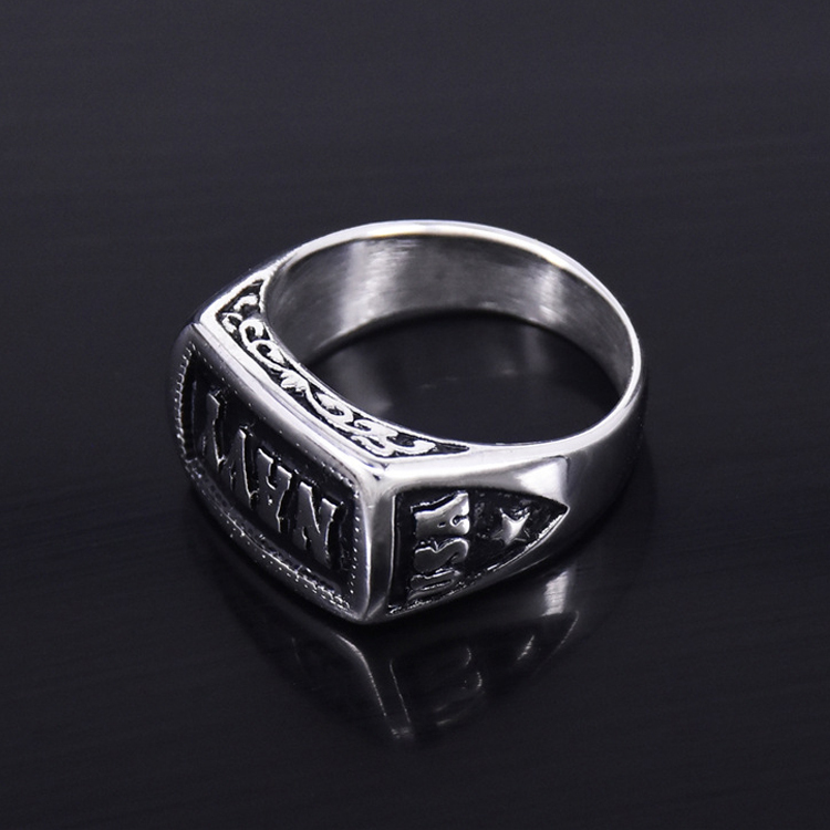 Bague Homme Punk Marine Bague Sculptée Cadeau Pour Petit Ami - soufeelfr