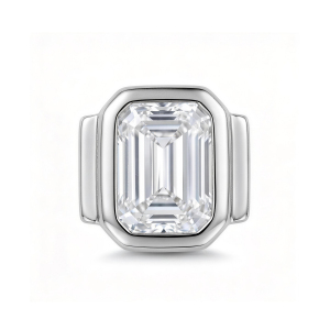 Breloque Rectangulaire En Forme De Grand Diamant - Argent