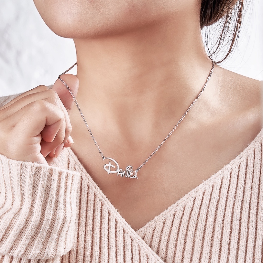 Collier Avec Nom Personnalisé, Colliers Avec Noms, Style Sidney, Meilleur Cadeau Avec Nom, Or Rose