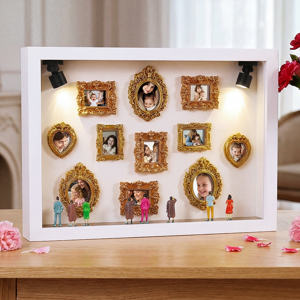 Cadre Photo Personnalisé « Musée De Nous » Pour Maman : Un Cadeau Touchant Pour La Fête Des Mères. Souvenir Miniature Personnalisé Pour Maman.