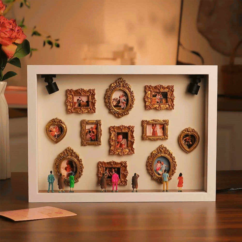 Cadre Photo Personnalisé « Musée de Nous » Pour Couples : Un Cadeau Miniature Adorable Et Symbolique Pour La Saint-valentin Ou Un Anniversaire.