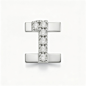 Charm Chiffre Avec Diamant 1 - Argent