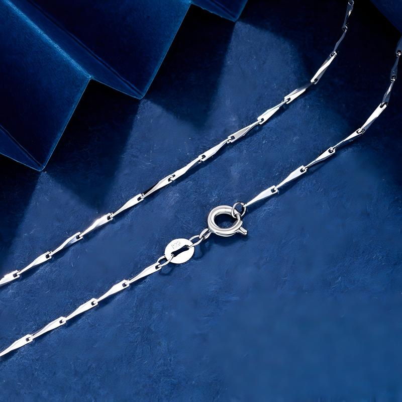 Chaîne En Argent À Graines De Melon 45 Cm - soufeelfr