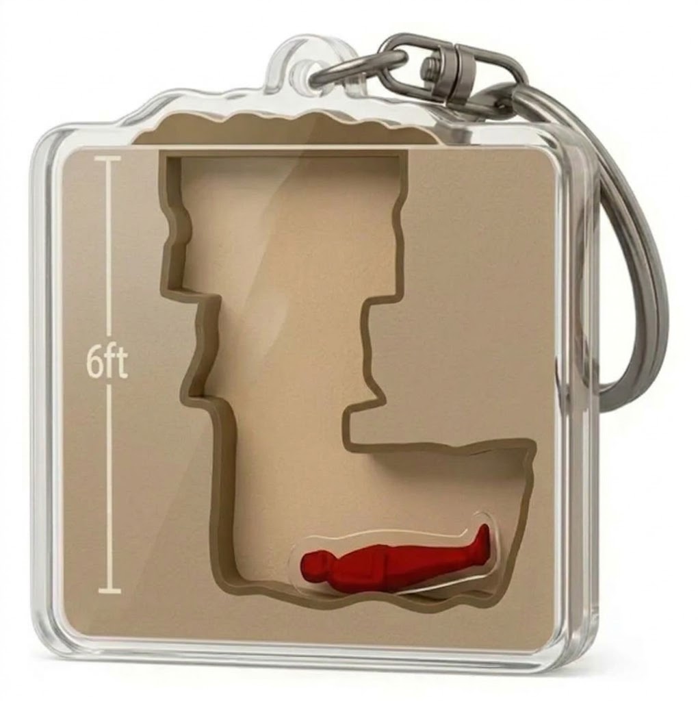 Hiding Place Acrylique Porte-clés Internet History Meme Bag Charm Nouveauté Trou Diagramme Pendentif Unique Gag Cadeau Pour Les Amateurs D’histoire Et De Mèmes