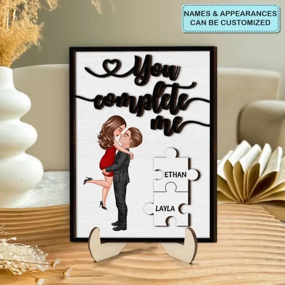Ma Pièce Manquante Cadeaux De Saint-valentin Pour Elle/lui Plaque En Bois Personnalisée
