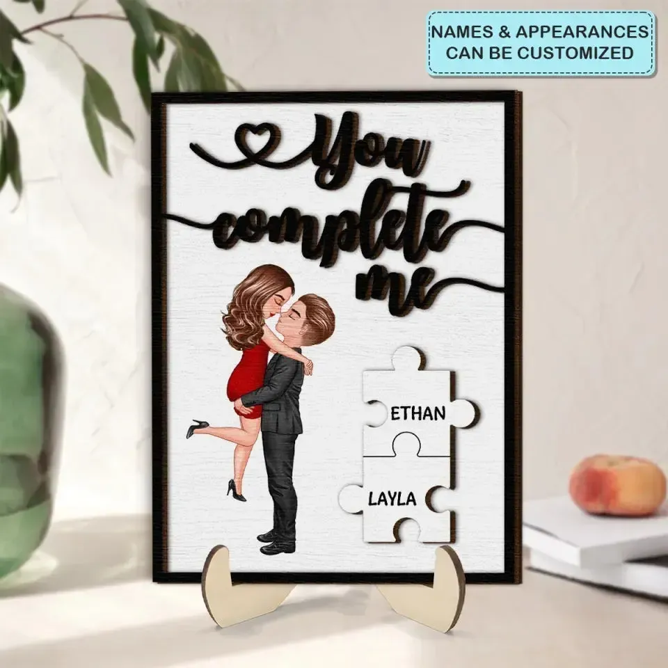 Ma Pièce Manquante Cadeaux De Saint-valentin Pour Elle/lui Plaque En Bois Personnalisée