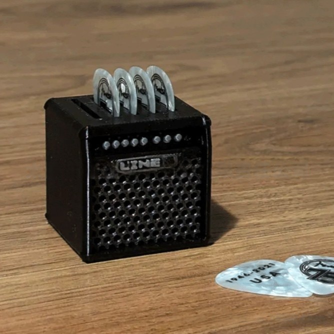 Boîte À Médiators En Forme De Haut-parleur, Support De Rangement Pour Guitare Électrique, Boîte À Médiators Pour Guitare Folk, Basse, Cadeau - soufeelfr