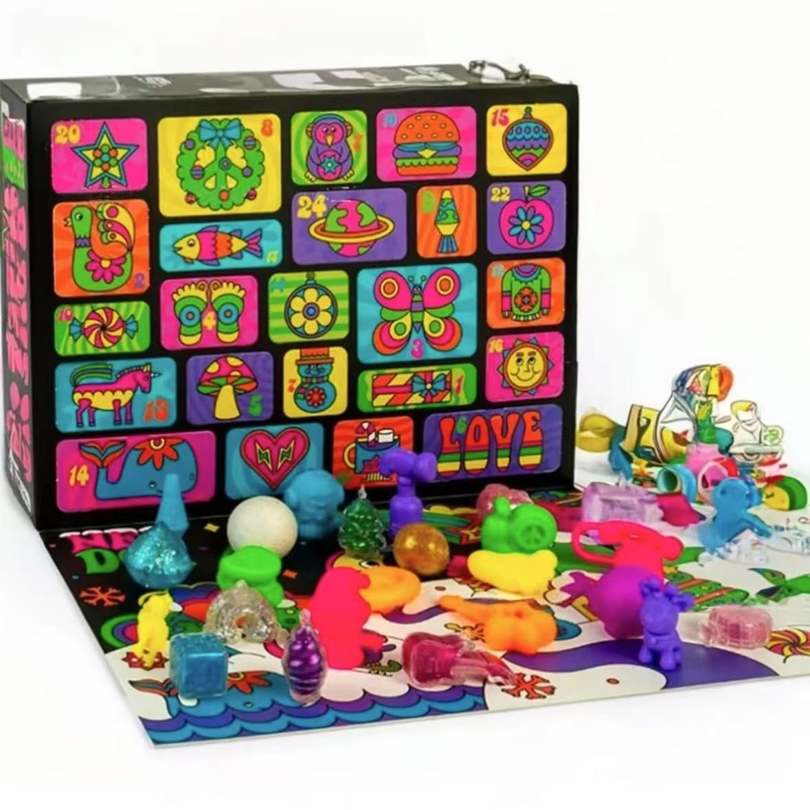 Calendrier De L'avent Needoh 24 Mini Jouets Calendrier De L'avent Compte À Rebours De Noël Avec Mini Jouets Pour Enfants Décoration De Noël - soufeelfr