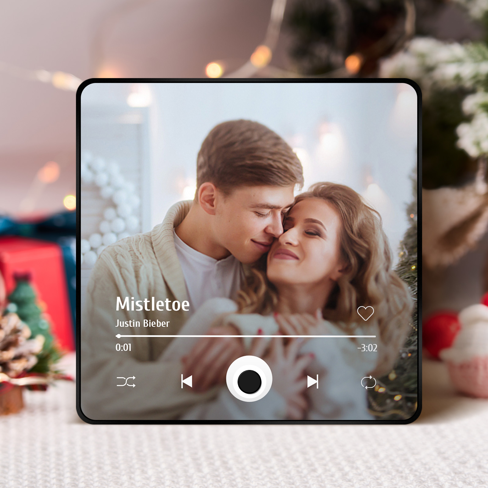 Aimant De Réfrigérateur Avec Album Personnalisé, Musique Personnalisée, Peut Jouer Des Chansons, Cadeaux De Noël, Cadeaux De Famille