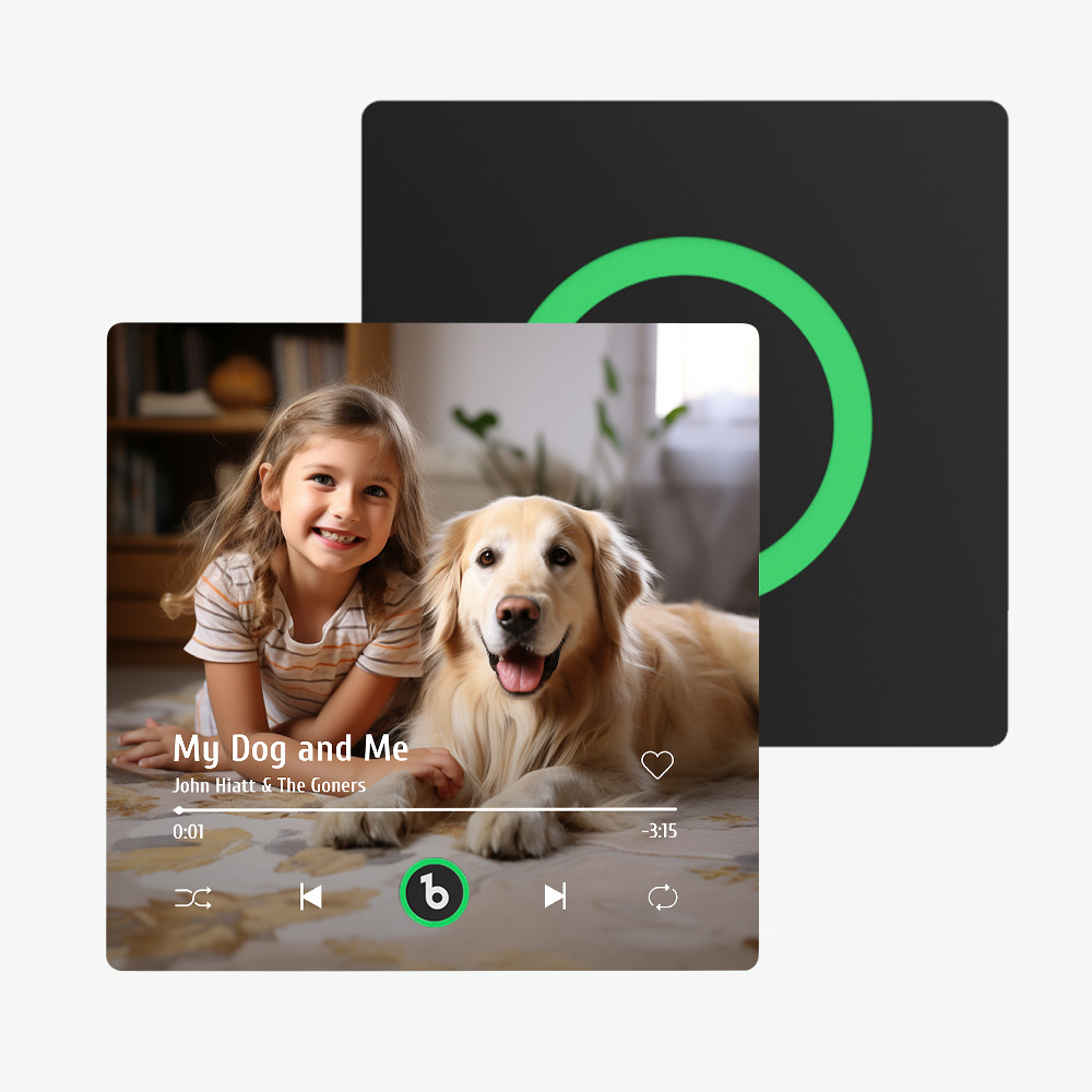 Aimant De Réfrigérateur Avec Album Personnalisé, Musique Personnalisée, Peut Jouer Des Chansons, Cadeaux Pour Les Amoureux Des Animaux De Compagnie