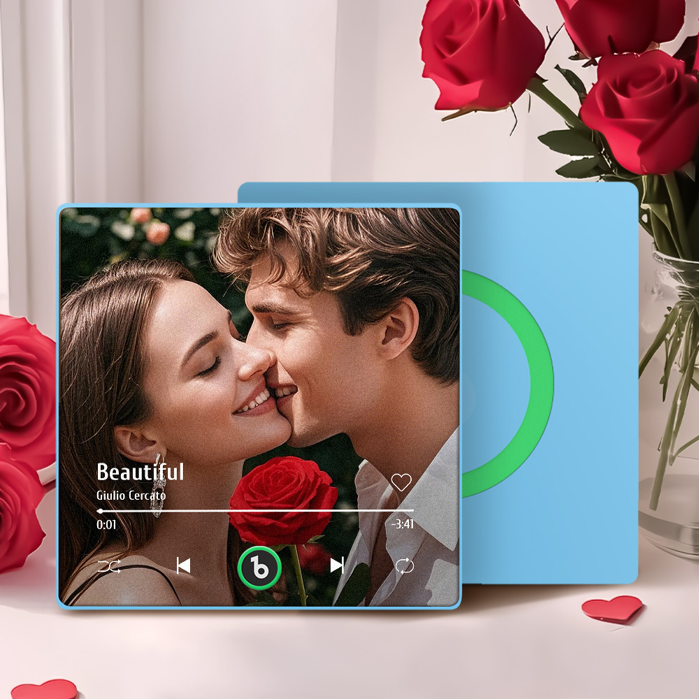 Aimant De Réfrigérateur De Musique Personnalisé, Mise À Niveau 4.0, Cadre Coloré, Album, Aimant De Réfrigérateur, Autocollant Mural De Musique, Mouvement Musical Pouvant Être Joué, Cadeau De La Saint-valentin - soufeelfr