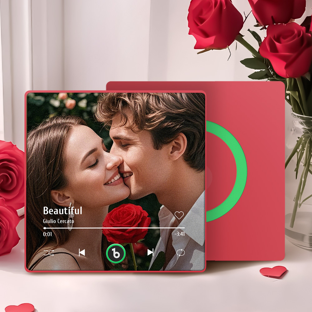 Aimant De Réfrigérateur De Musique Personnalisé, Mise À Niveau 4.0, Cadre Coloré, Album, Aimant De Réfrigérateur, Autocollant Mural De Musique, Mouvement Musical Pouvant Être Joué, Cadeau De La Saint-valentin - soufeelfr