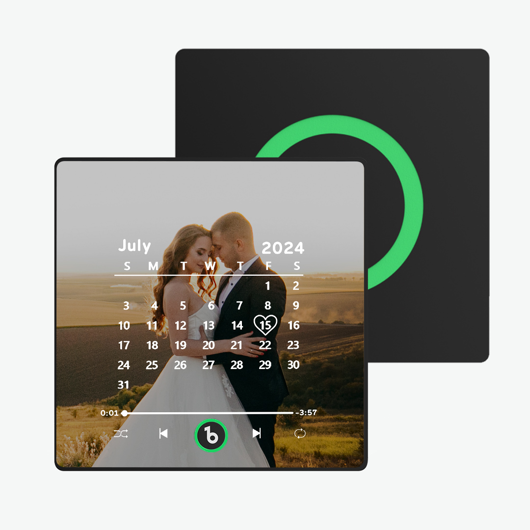 Aimant De Réfrigérateur Musical Personnalisé, Nouvelle Mise à Niveau 4.0 Avec Cadre Coloré, Calendrier Personnalisé, Aimant De Réfrigérateur Avec Photo, Cadeau De Mariage - soufeelfr