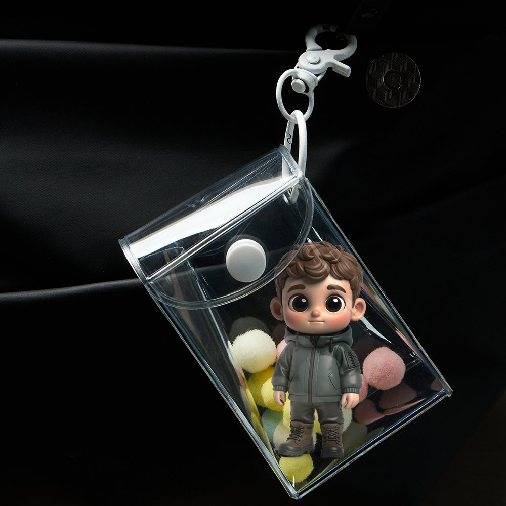 Porte-clés Personnalisé En Mini-figurine 3d Transformez Votre Photo En Breloque De Sac À Dos Personnalisée - soufeelfr