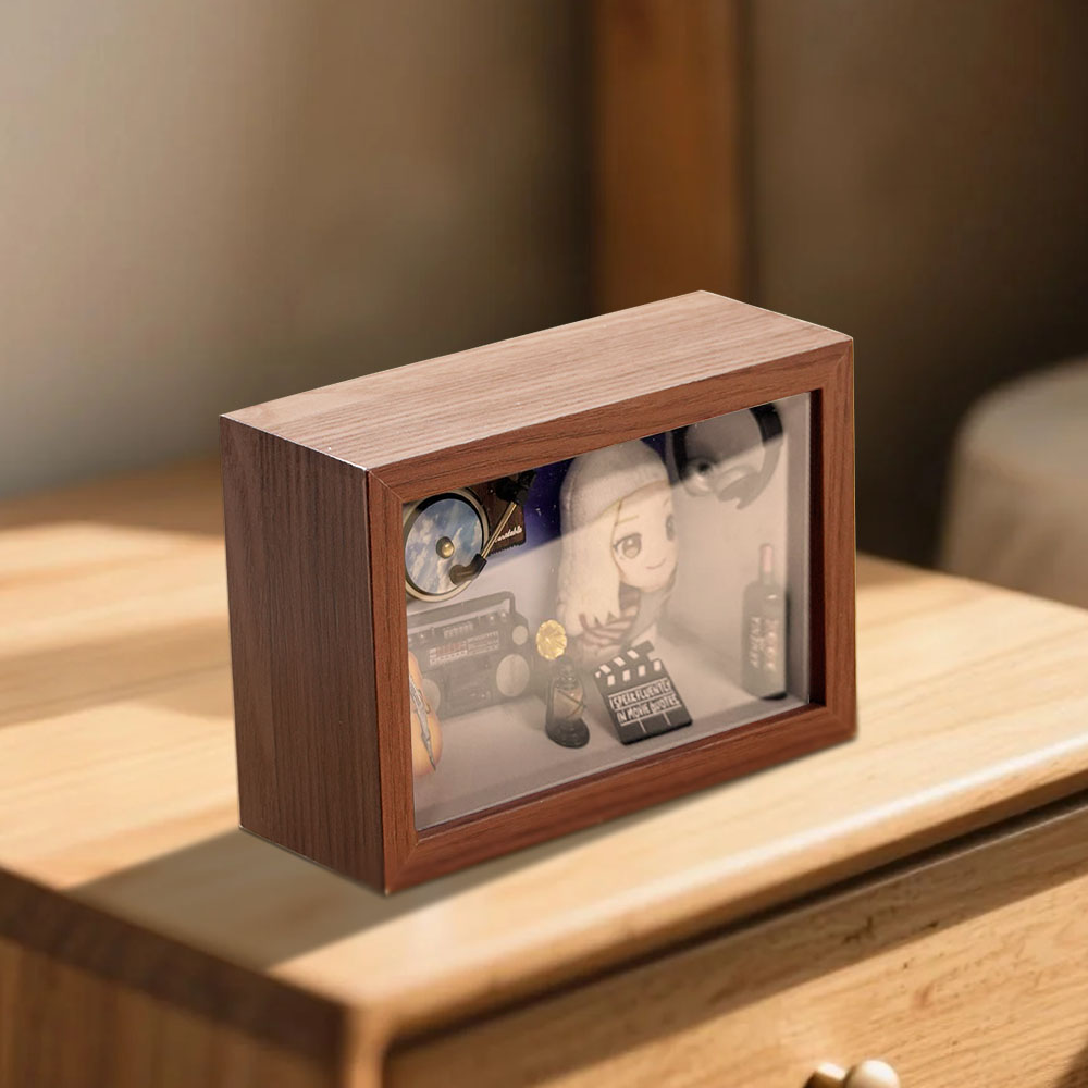 Oreiller En Peluche Photo Personnalisé, Boîte À Musique, Lecteur De Musique Personnalisé, Mini Phonographe, Cadeau Pour Elle - soufeelfr